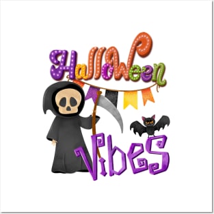 Halloween vibes cute design Posters and Art